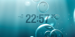 Radial Clock Screensaver